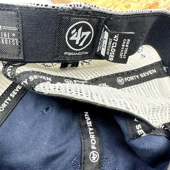 '47 Brand Mens New York Yankees Stamper Mesh Closer Cap Navy Blue Size Large-XL - Picture 7 of 7